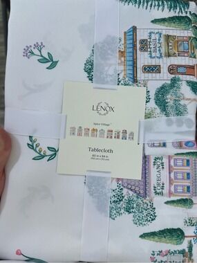 Lenox Spice Village Tablecloth Size 60 in x 84 in NWT